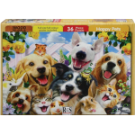 A4 "Happy Pets" 36 Piece Wooden Puzzle    